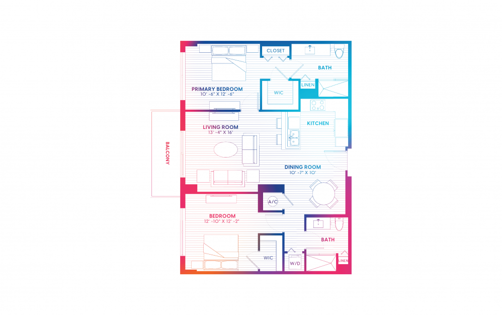 B4-S - 2 bedroom floorplan layout with 2 baths and 1100 square feet. B4-S - 2 bedroom floorplan layout with 2 baths and 1100 square feet.